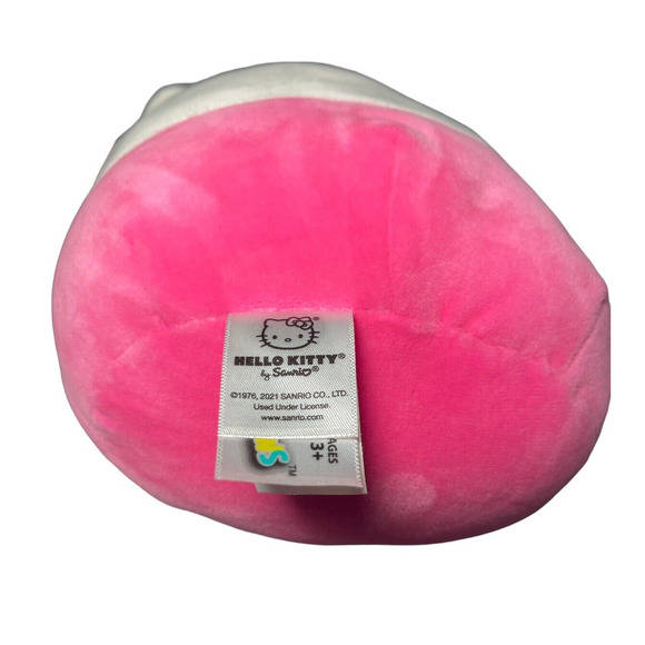 KellyToy Squishmallows Sanrio Hello Kitty 8" Plush Pink Dress Shorts New 2021 - Picture 7 of 8